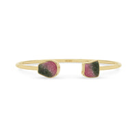 watermelon tourmaline twister bracelet