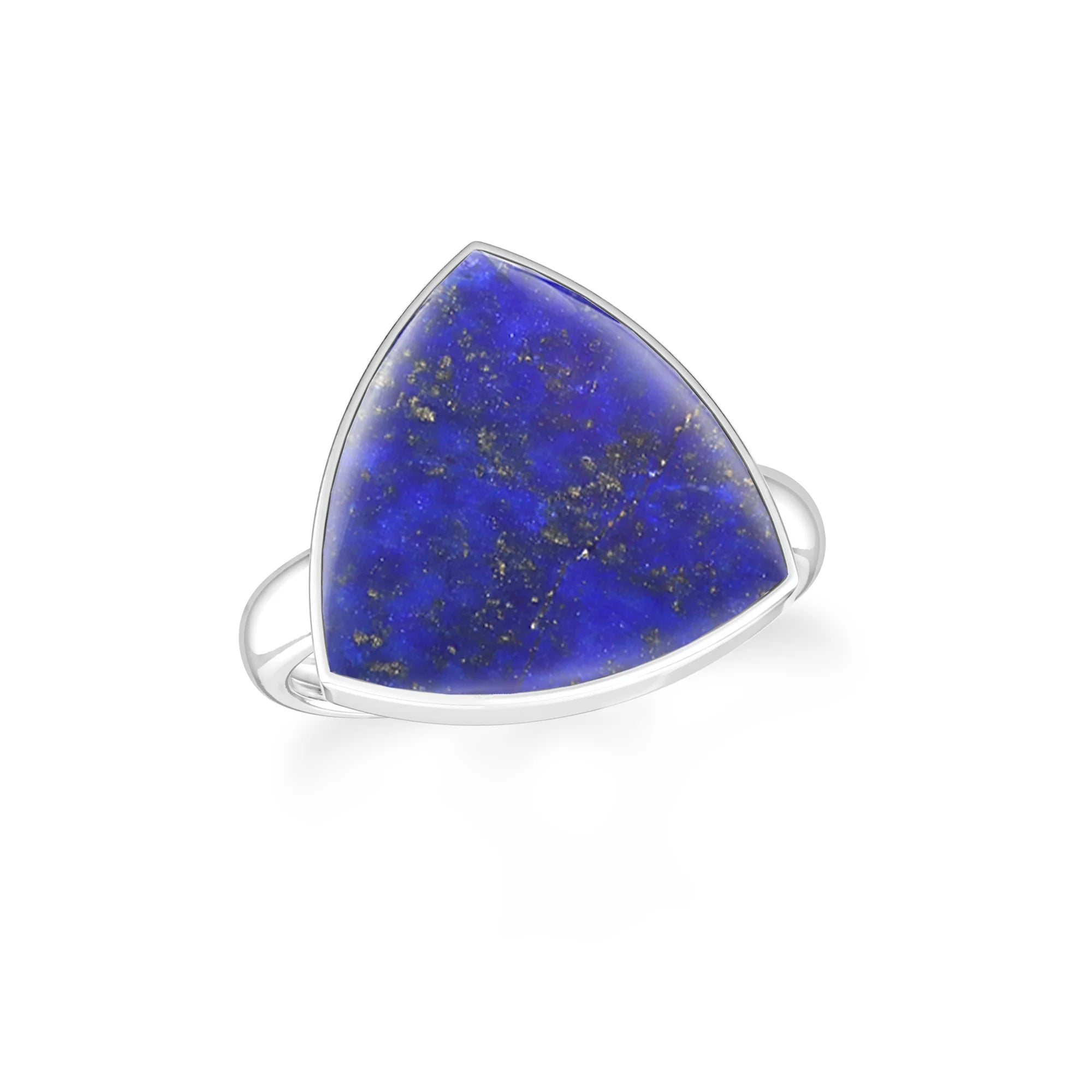 lapis-lazuli bezel-set ring
