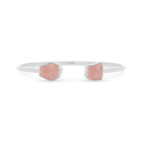rose quartz twister bracelet