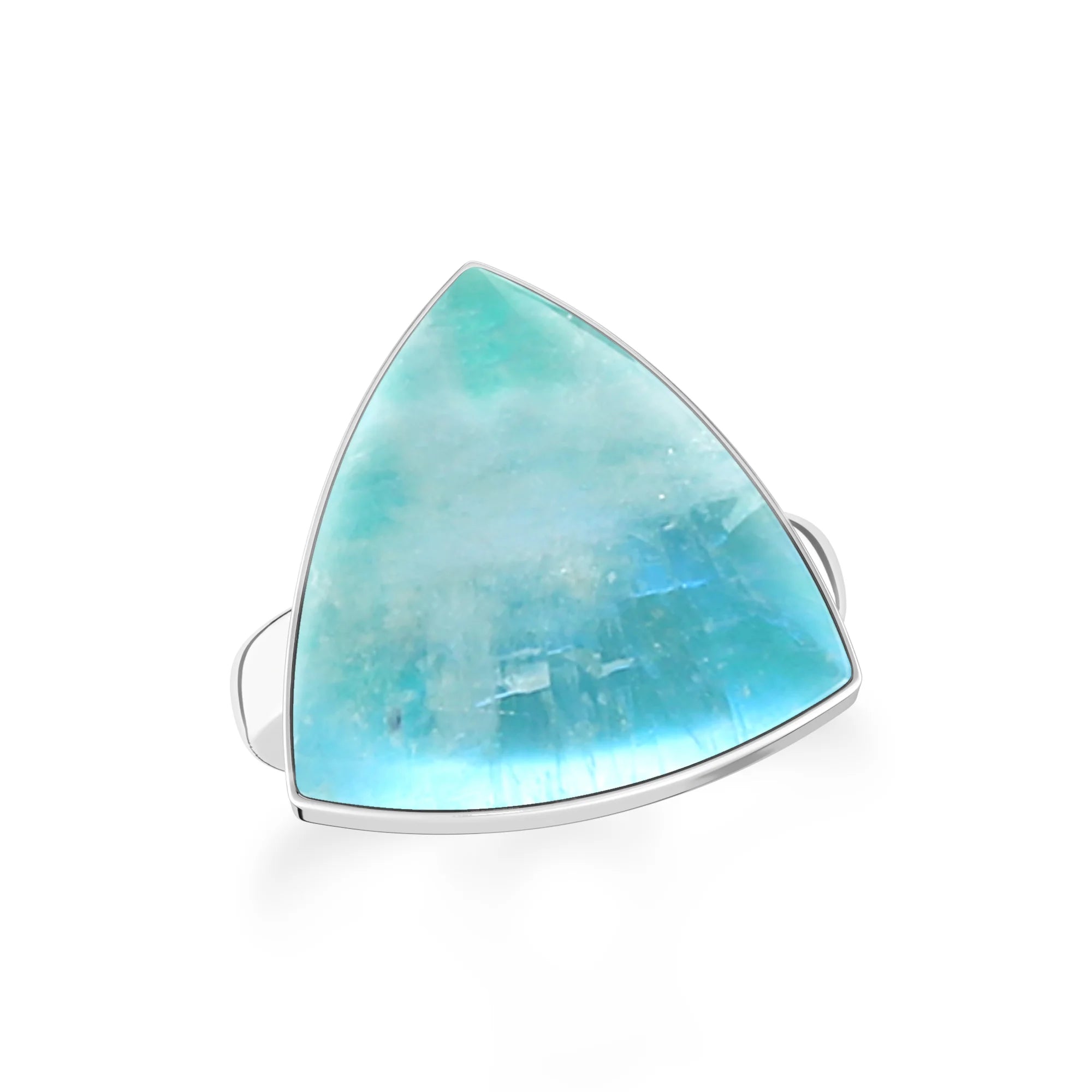 green-moonstone bezel-set ring