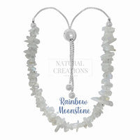 rainbow moonstone rough bracelet