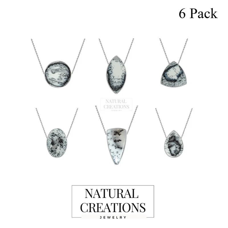 dendritic opal pendant