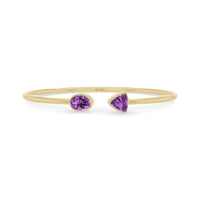 amethyst cut bracelet