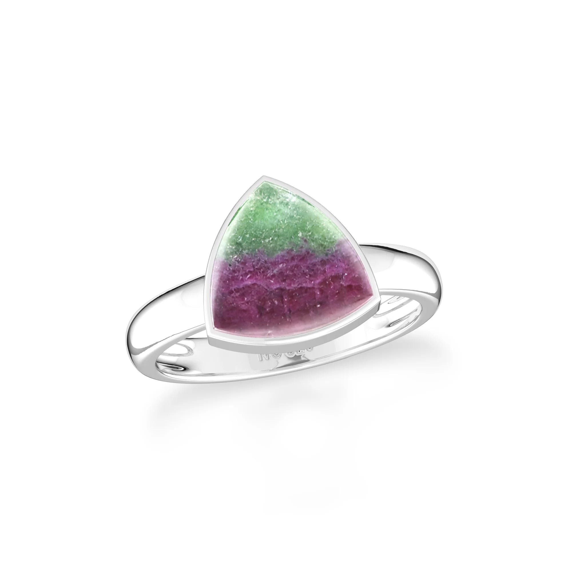 ruby-zoisite bezel-set ring