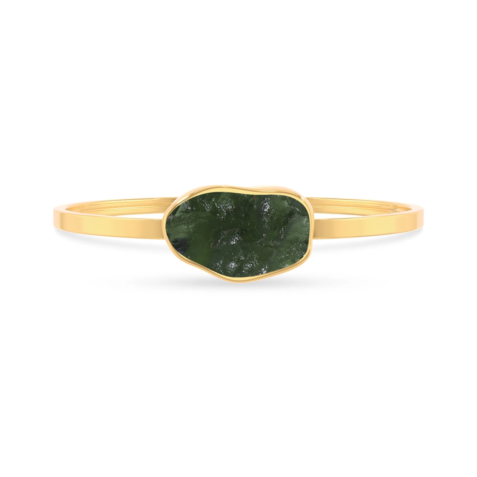 moldavite rough bracelet