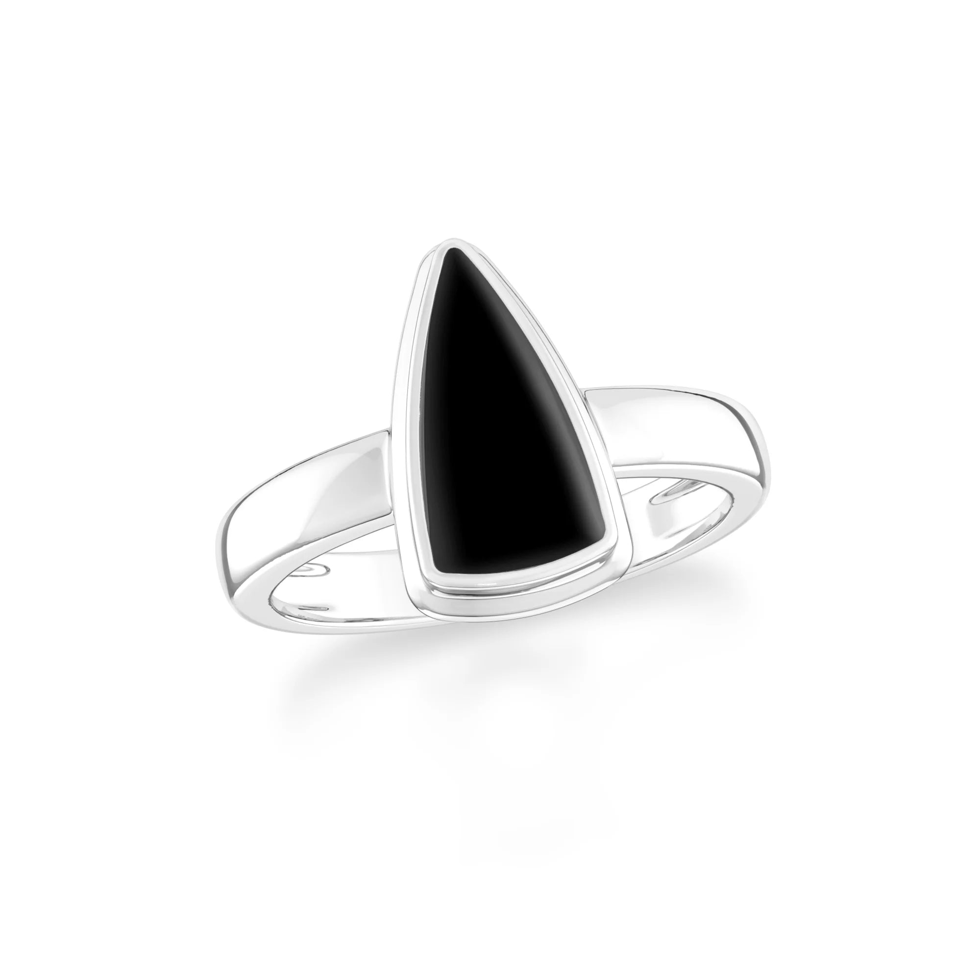 black-onyx bezel-set ring