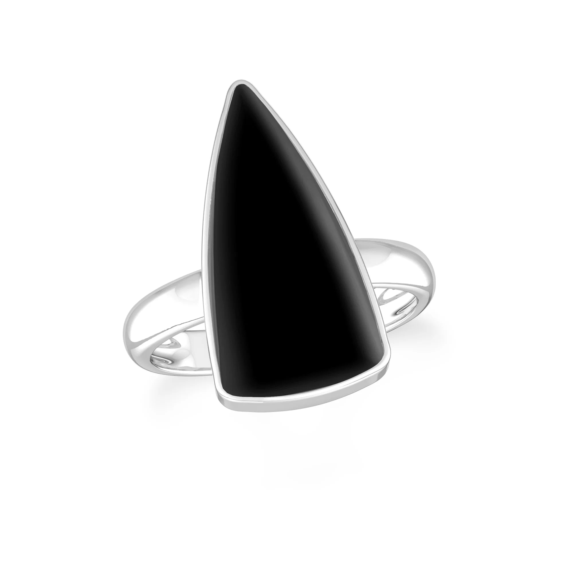 black-onyx bezel-set ring