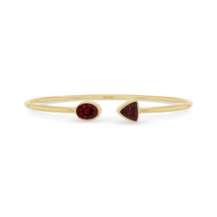 garnet cut bracelet