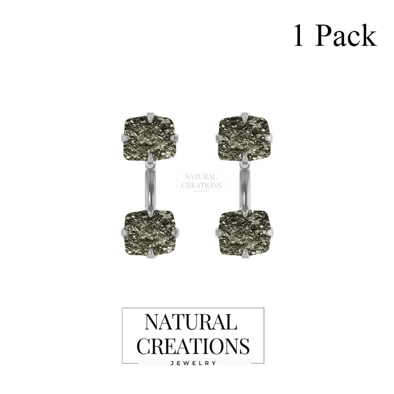 pyrite earrings 