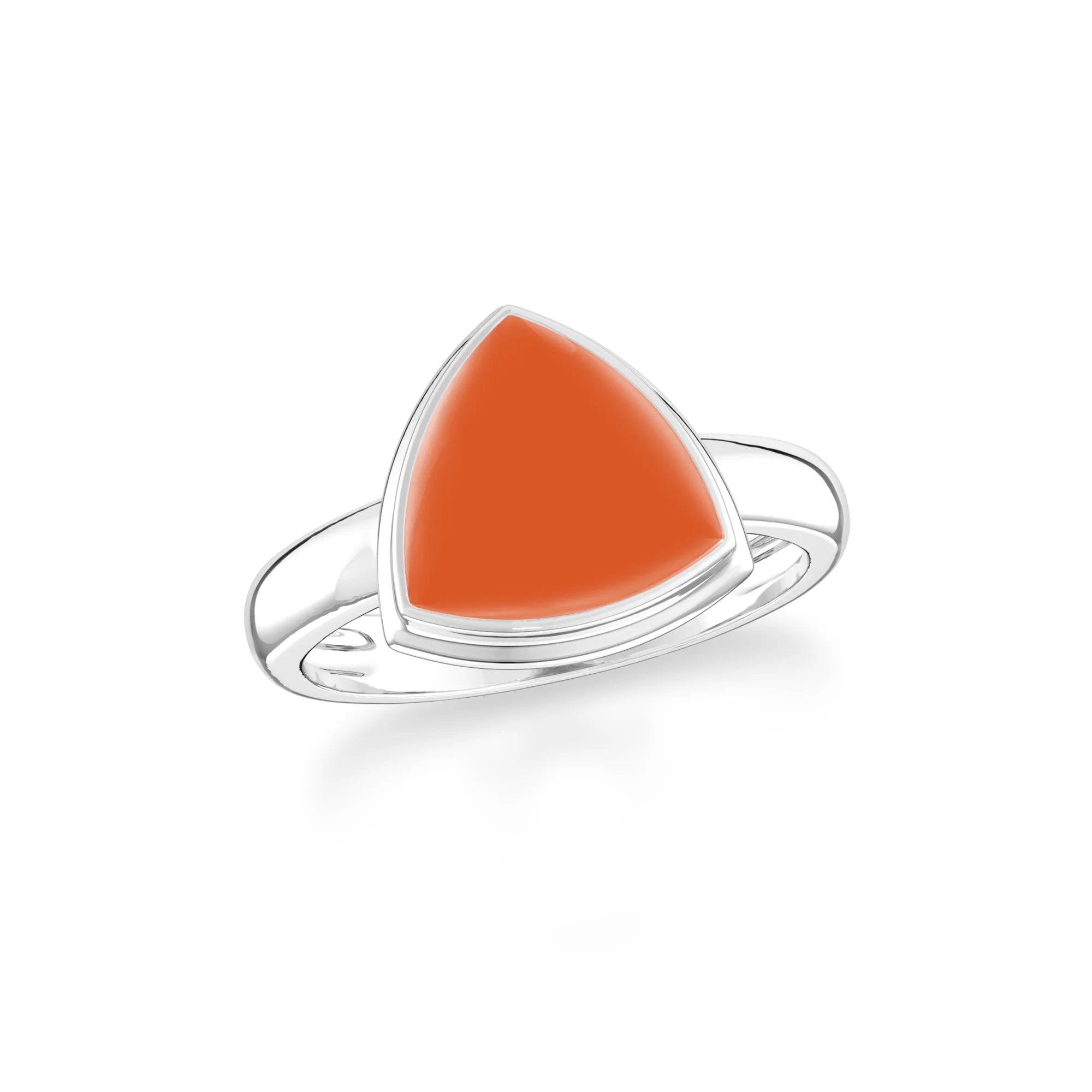 carnelian bezel-set ring