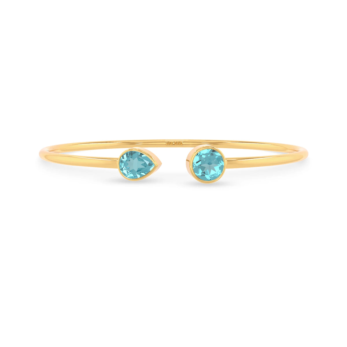 paraiba apatite cut bracelet