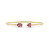 pink tourmaline cut bracelet
