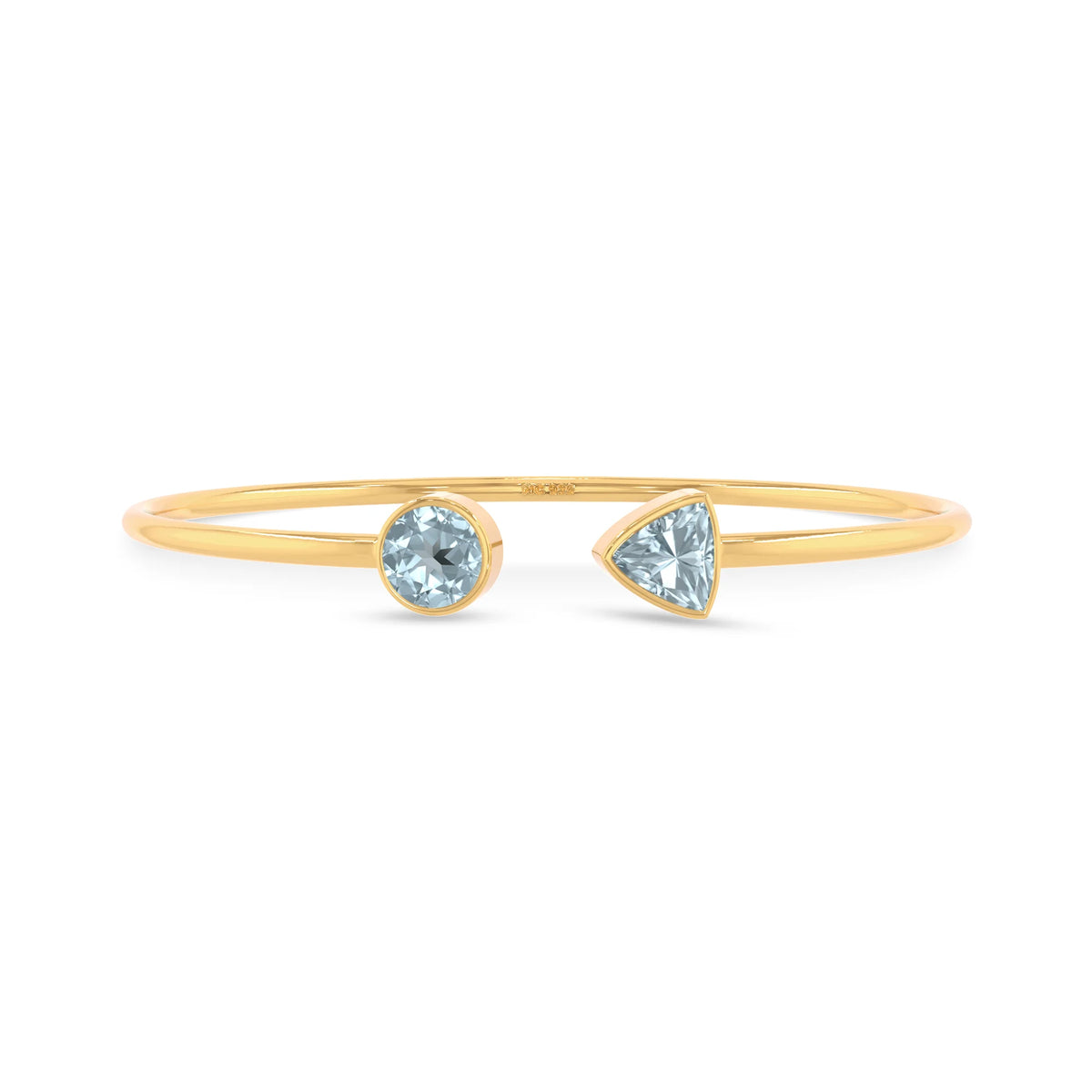 aquamarine cut bracelet