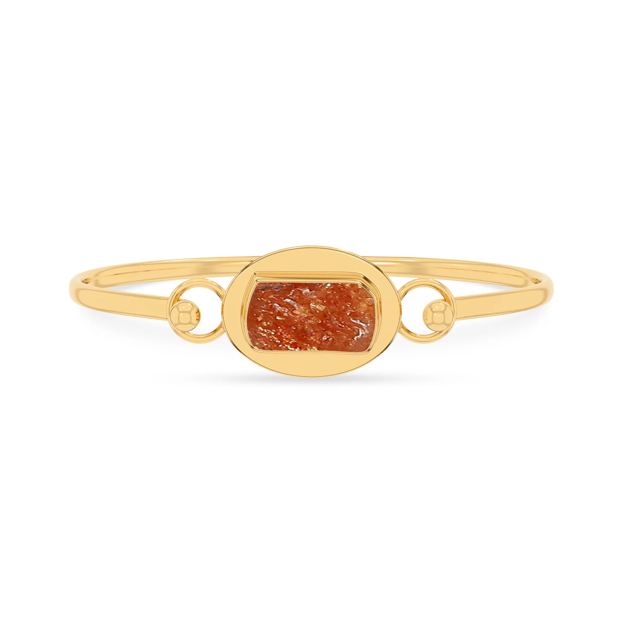 sunstone rough bracelet