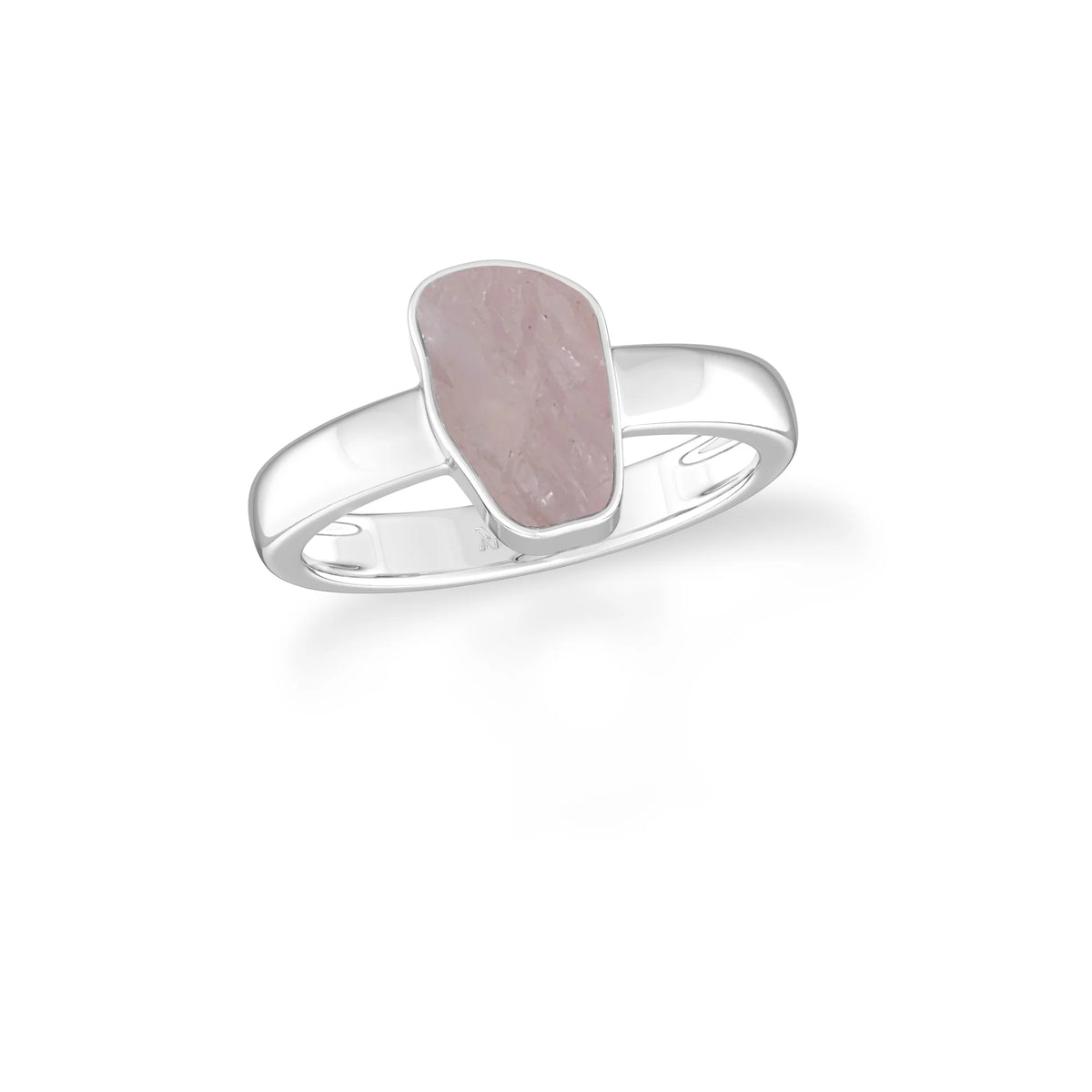 morganite bezel-set ring