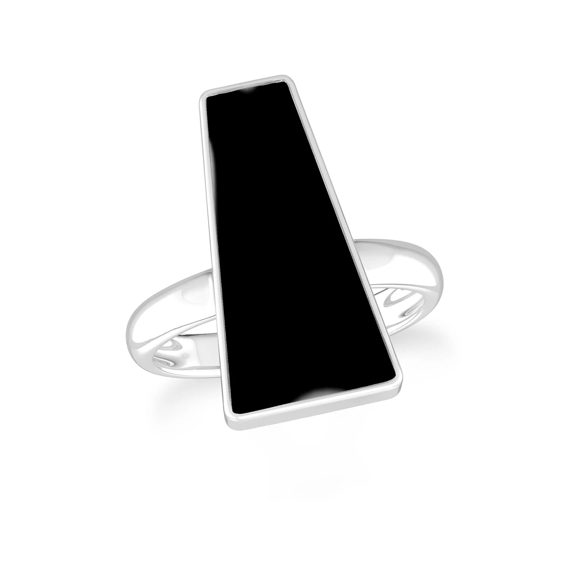 black-onyx bezel-set ring