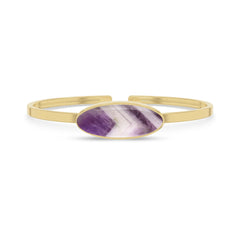 chevron amethyst rough bracelet