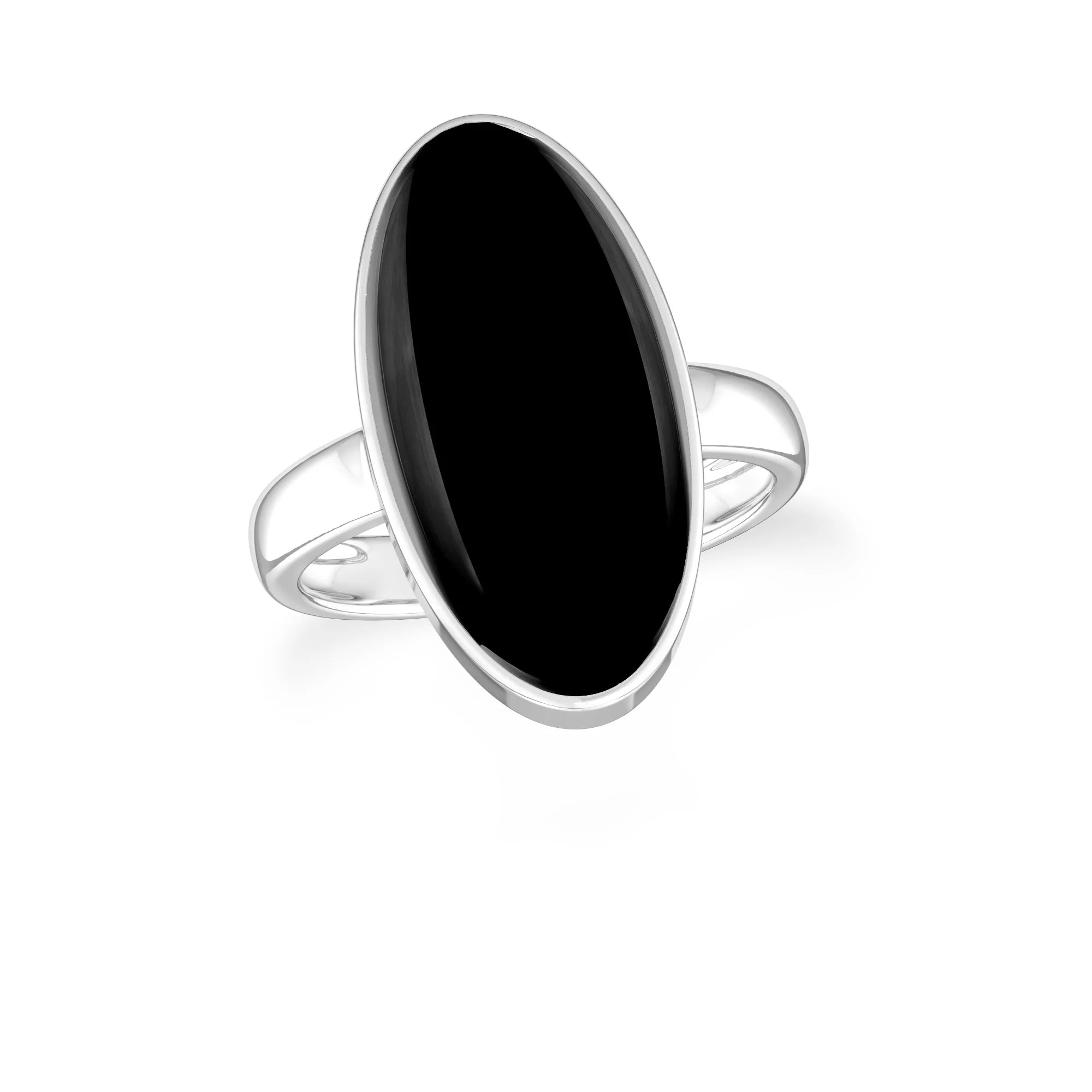 black-onyx bezel-set ring