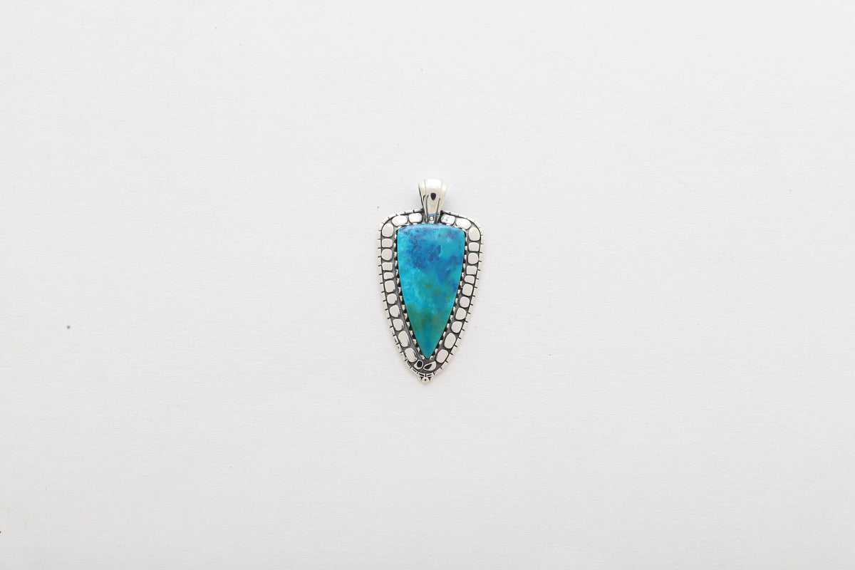 azurite malachite pendant