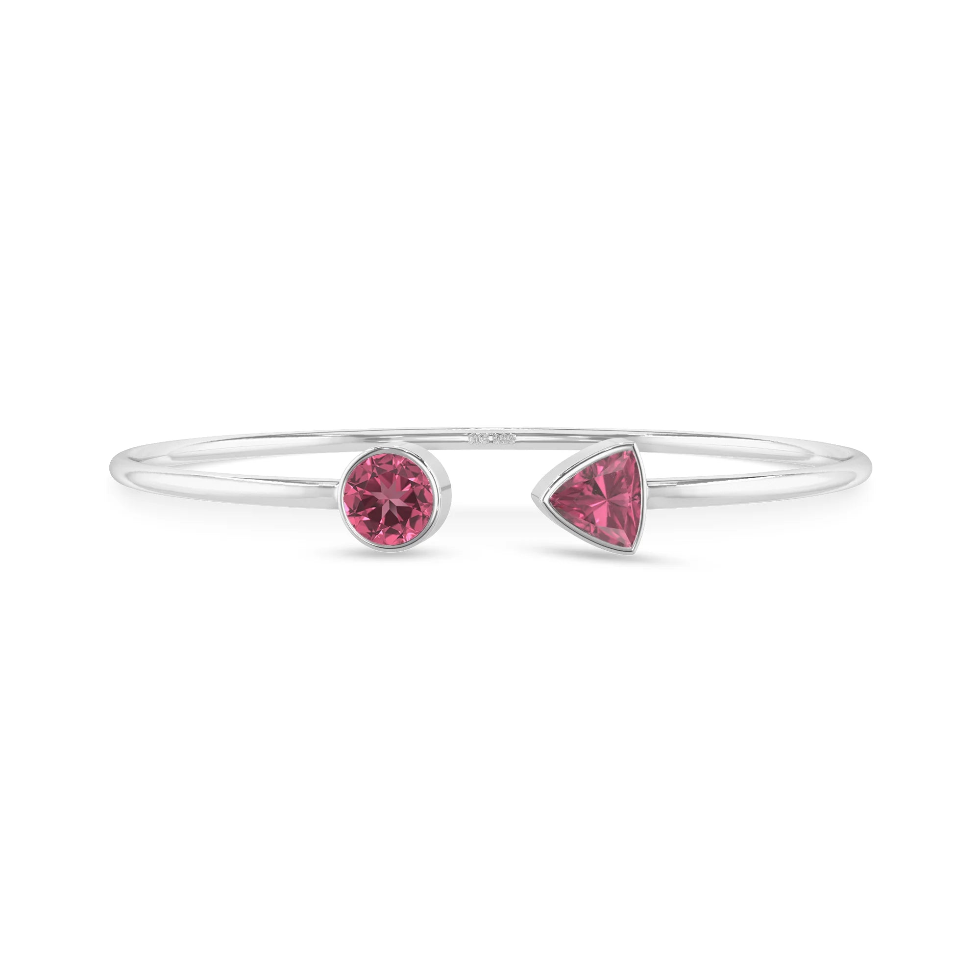 pink tourmaline cut bracelet