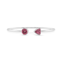 pink tourmaline cut bracelet