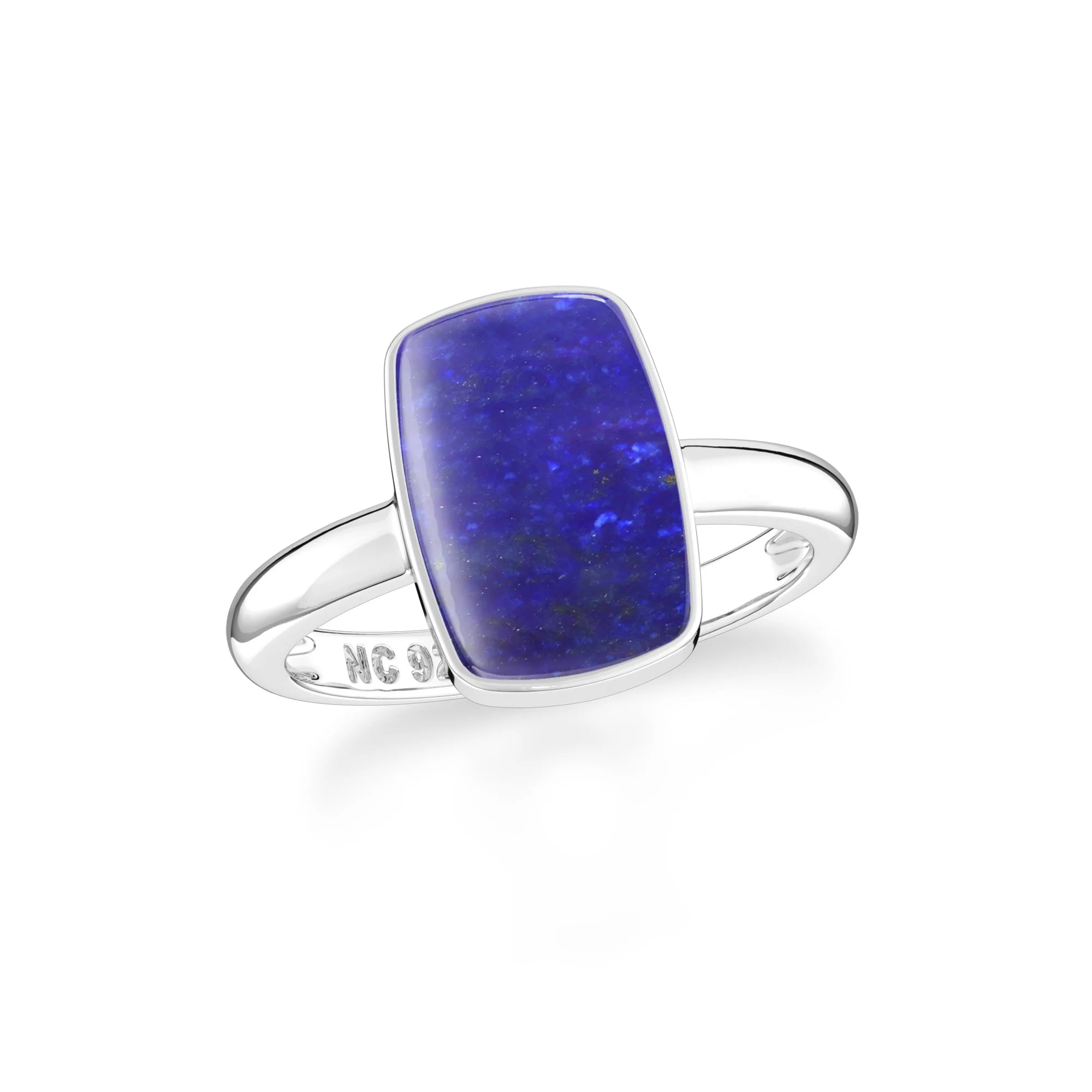 lapis lazuli bezel-set ring