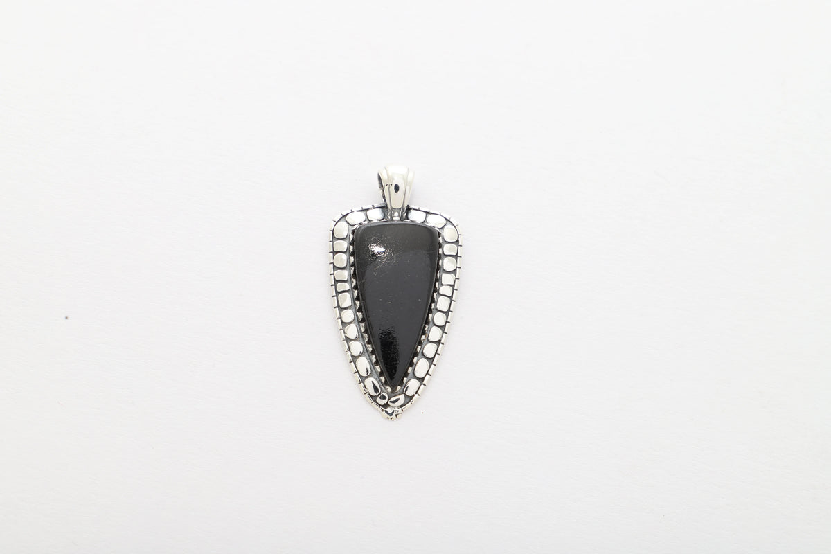 black tourmaline pendant