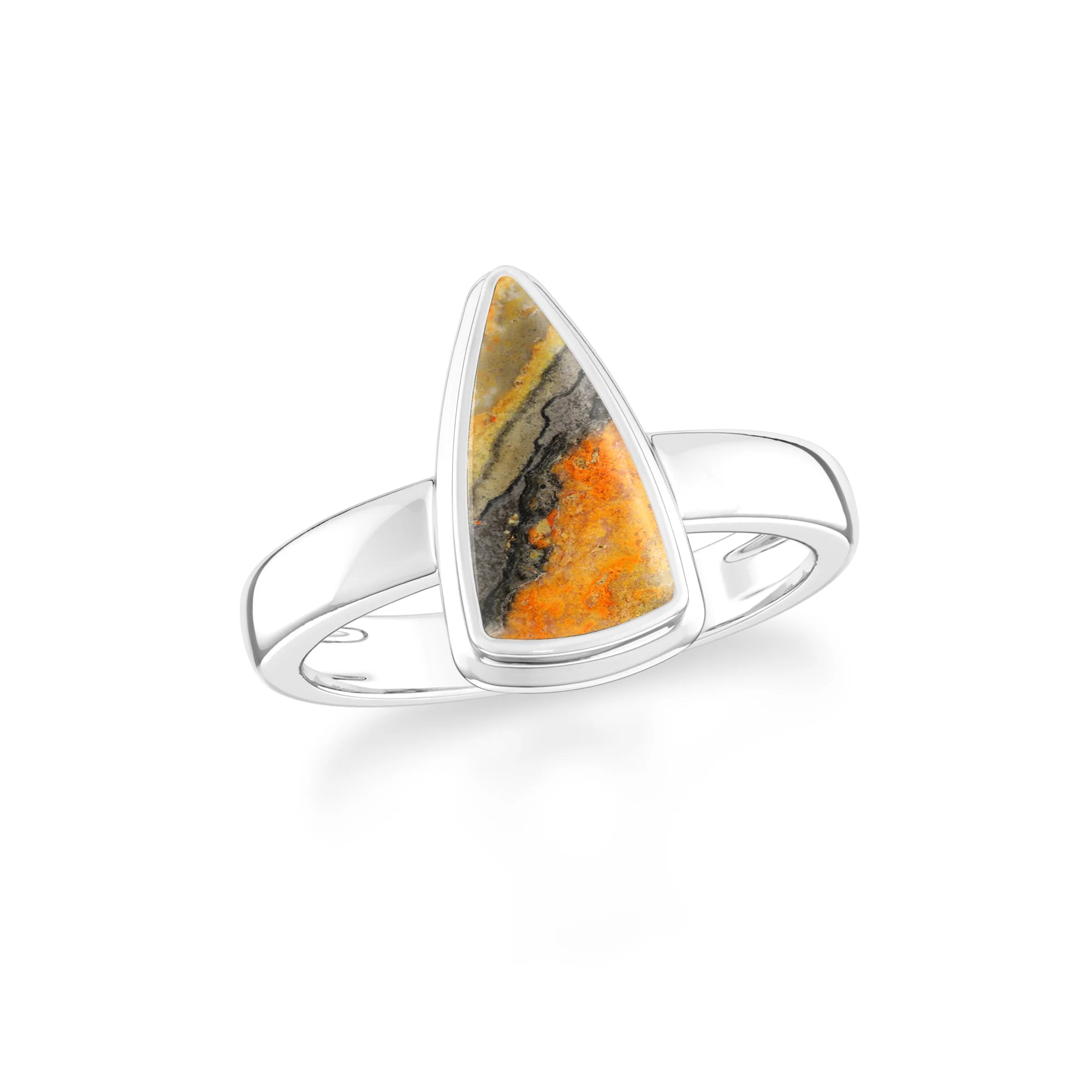 bumble-bee bezel-set ring