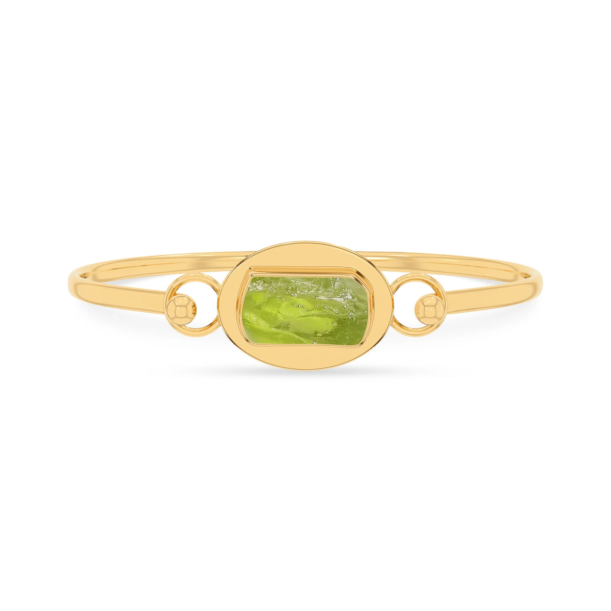 peridot rough bracelet