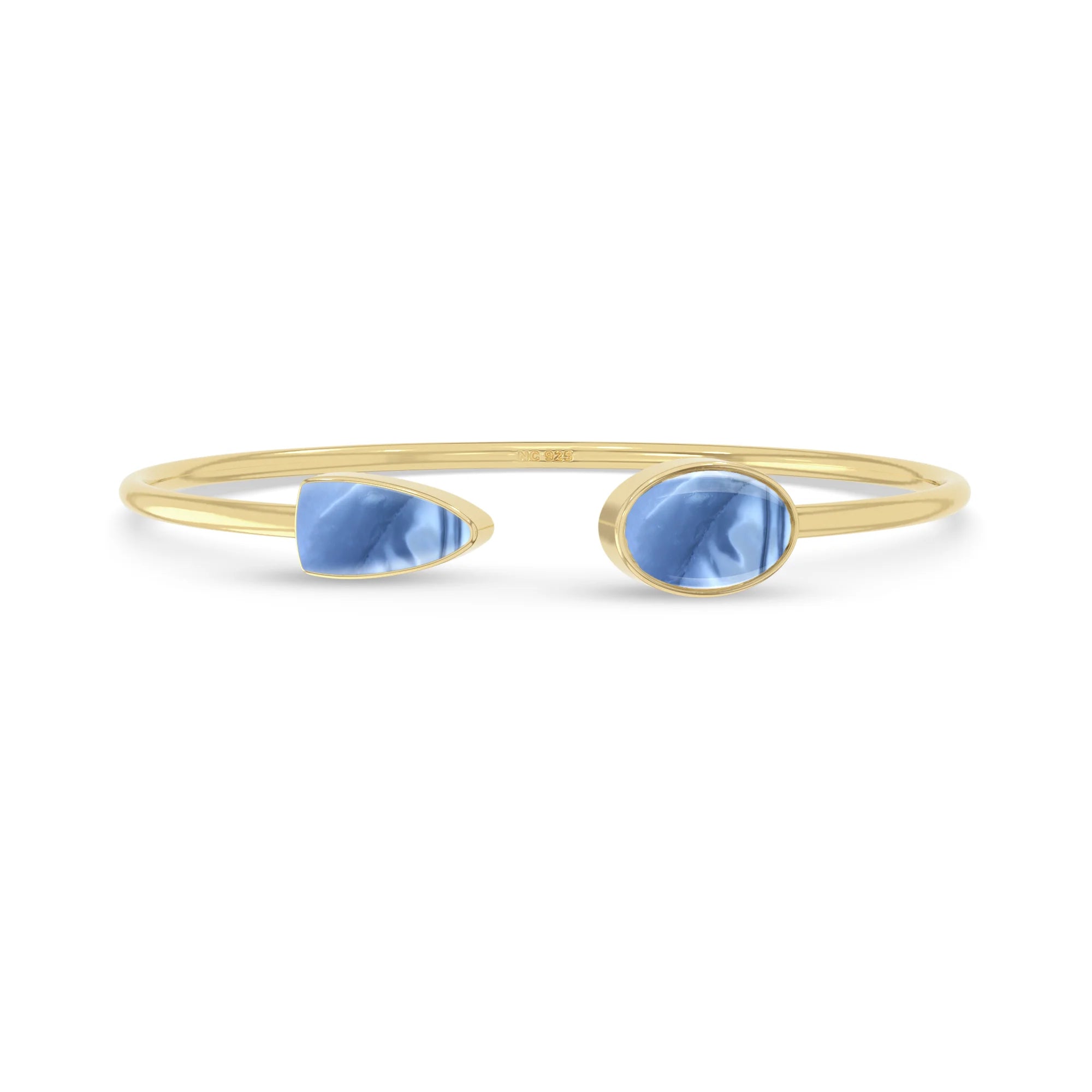 blue opal cab bracelet