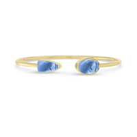 blue opal cab bracelet