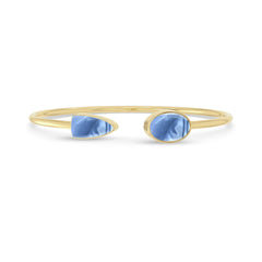 blue opal cab bracelet