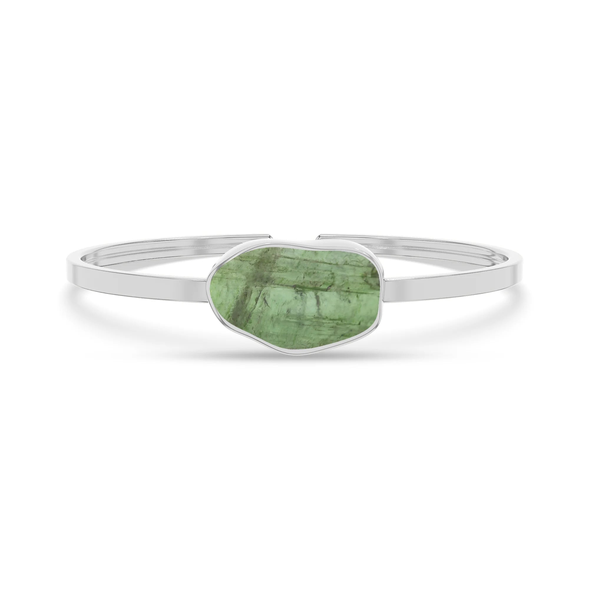 green-tourmaline rough bracelet