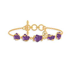amethyst rough bracelet