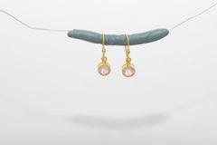 morganite cut earrings