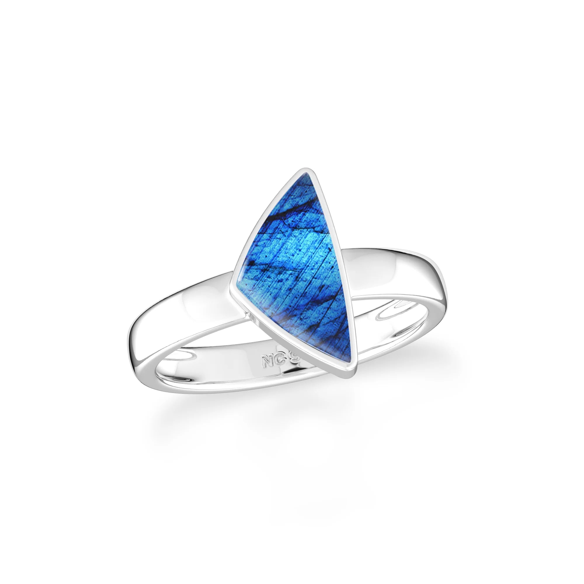 labradorite bezel-set ring