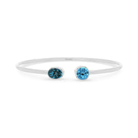 london blue topaz with swiss blue topaz cut bracelet