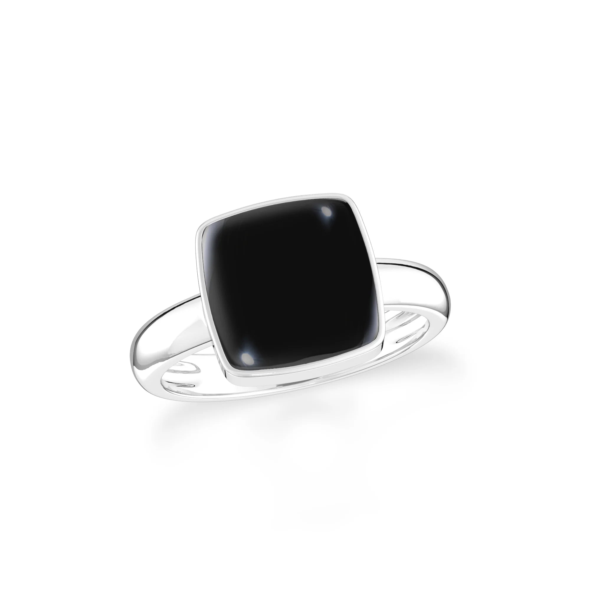 black-onyx bezel-set ring