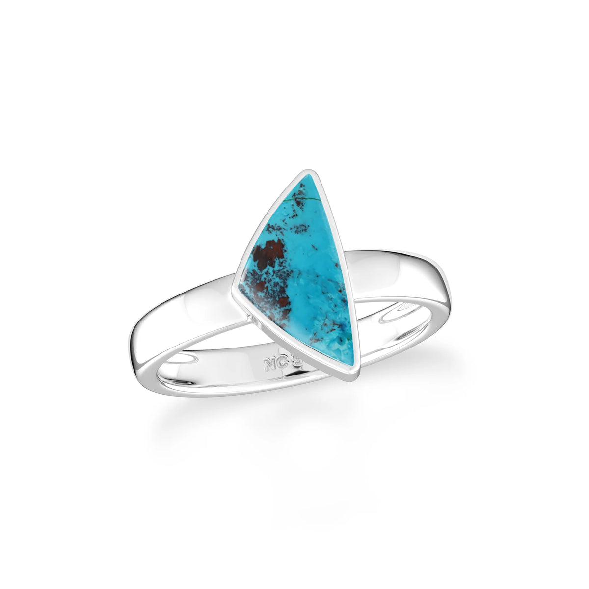 shattuckite bezel-set ring