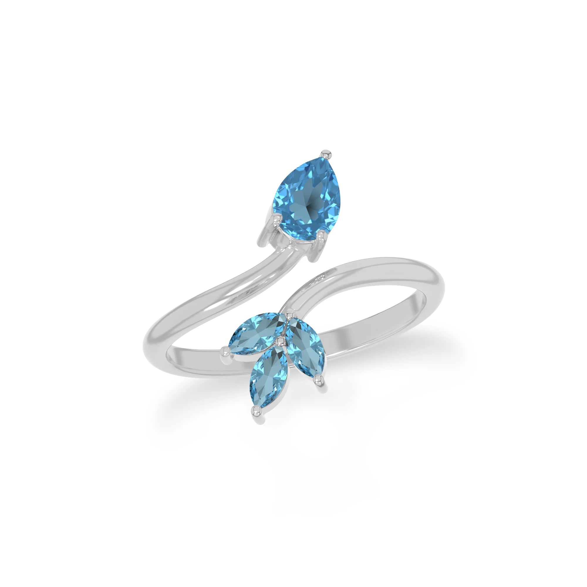 amethyst stackable prong-set ring