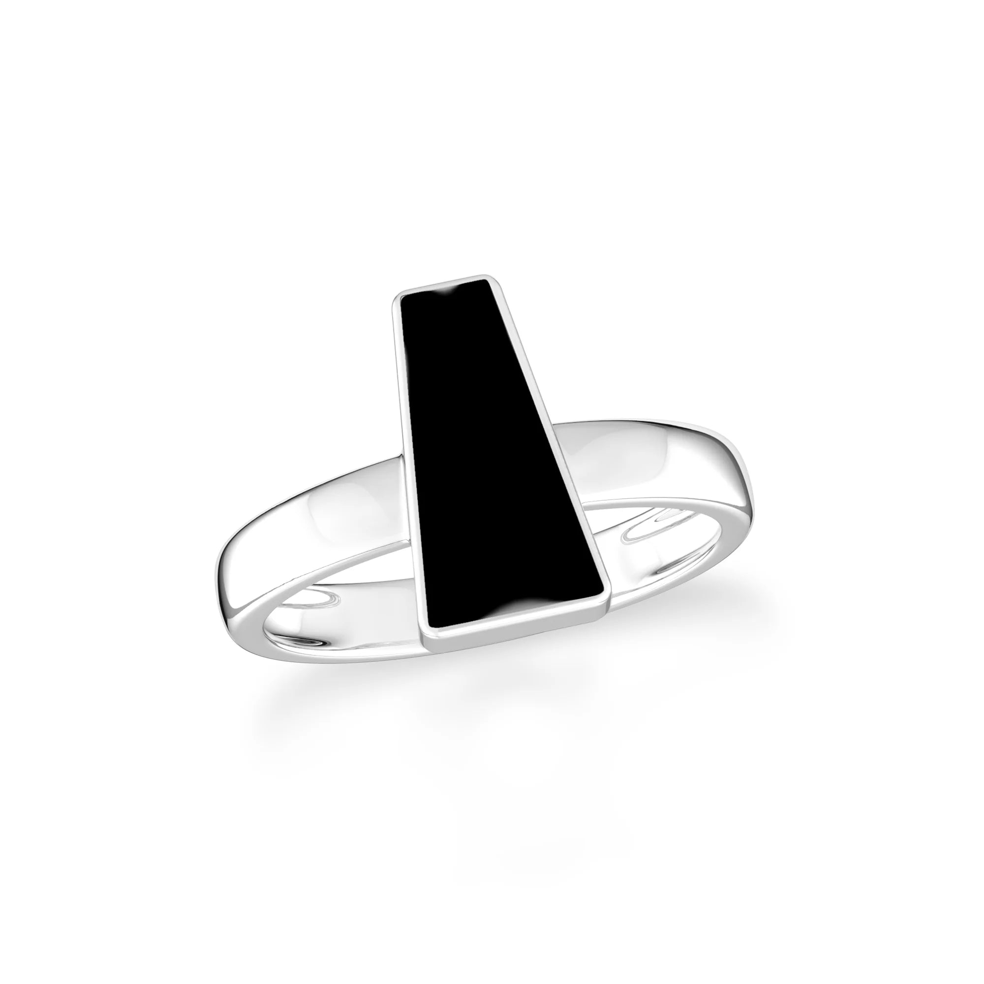 black-onyx bezel-set ring