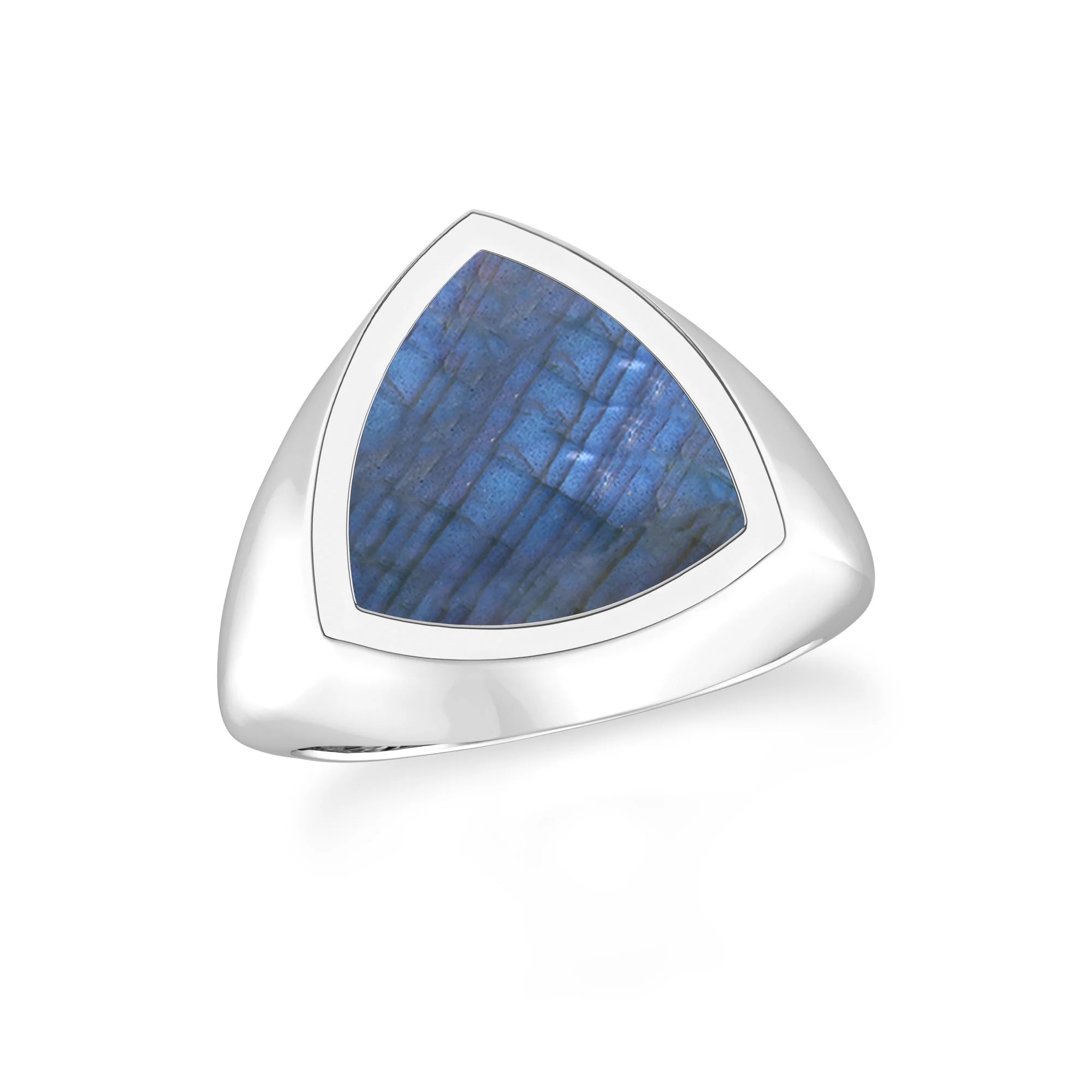 labradorite men bezel-set ring