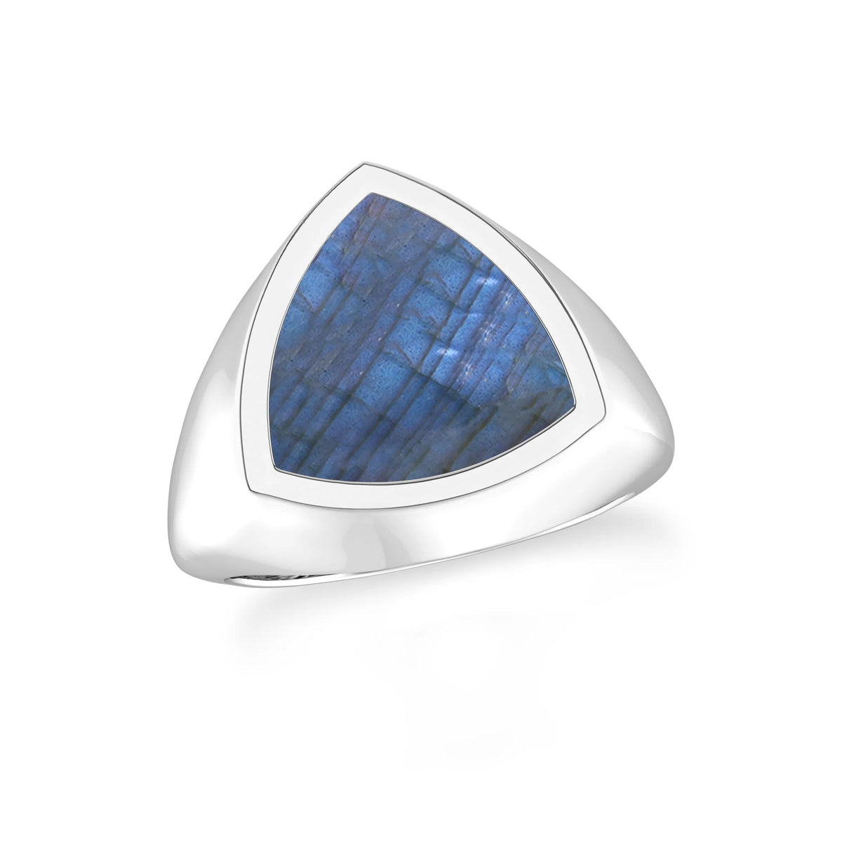 labradorite men bezel-set ring