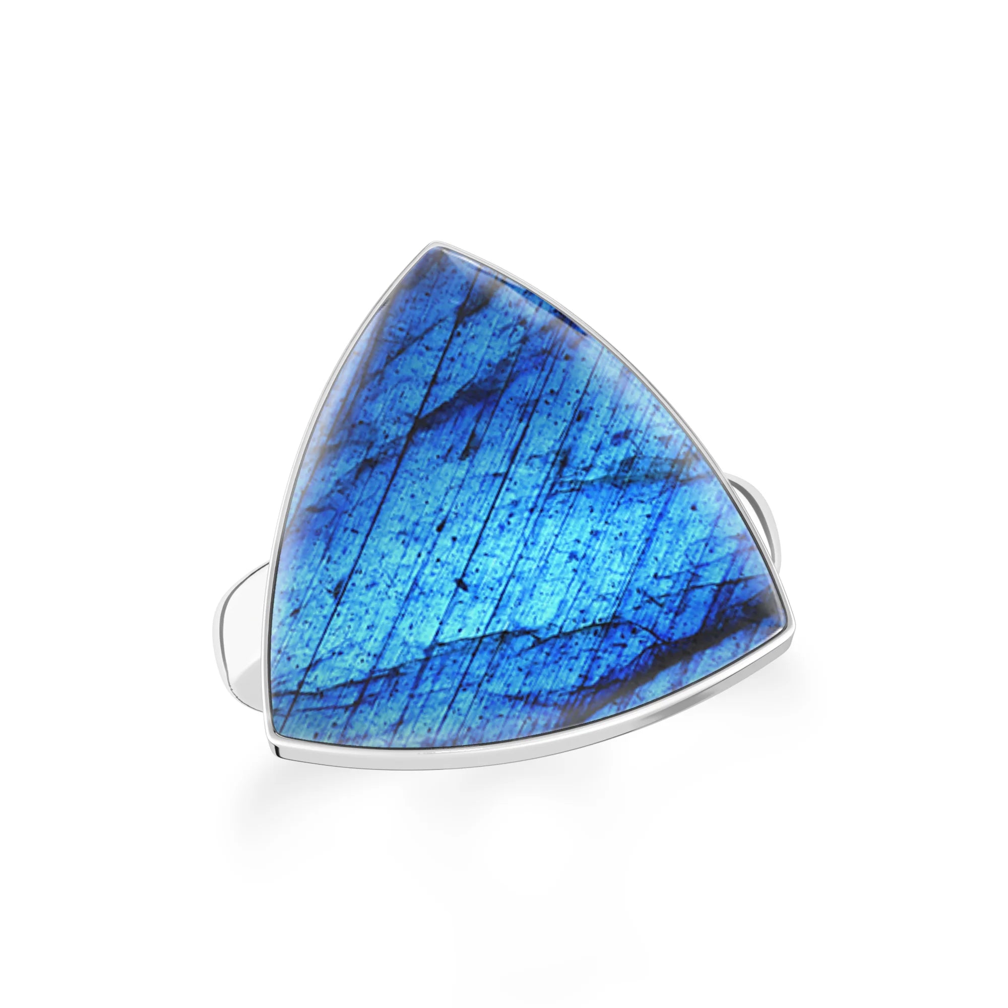 labradorite bezel-set ring