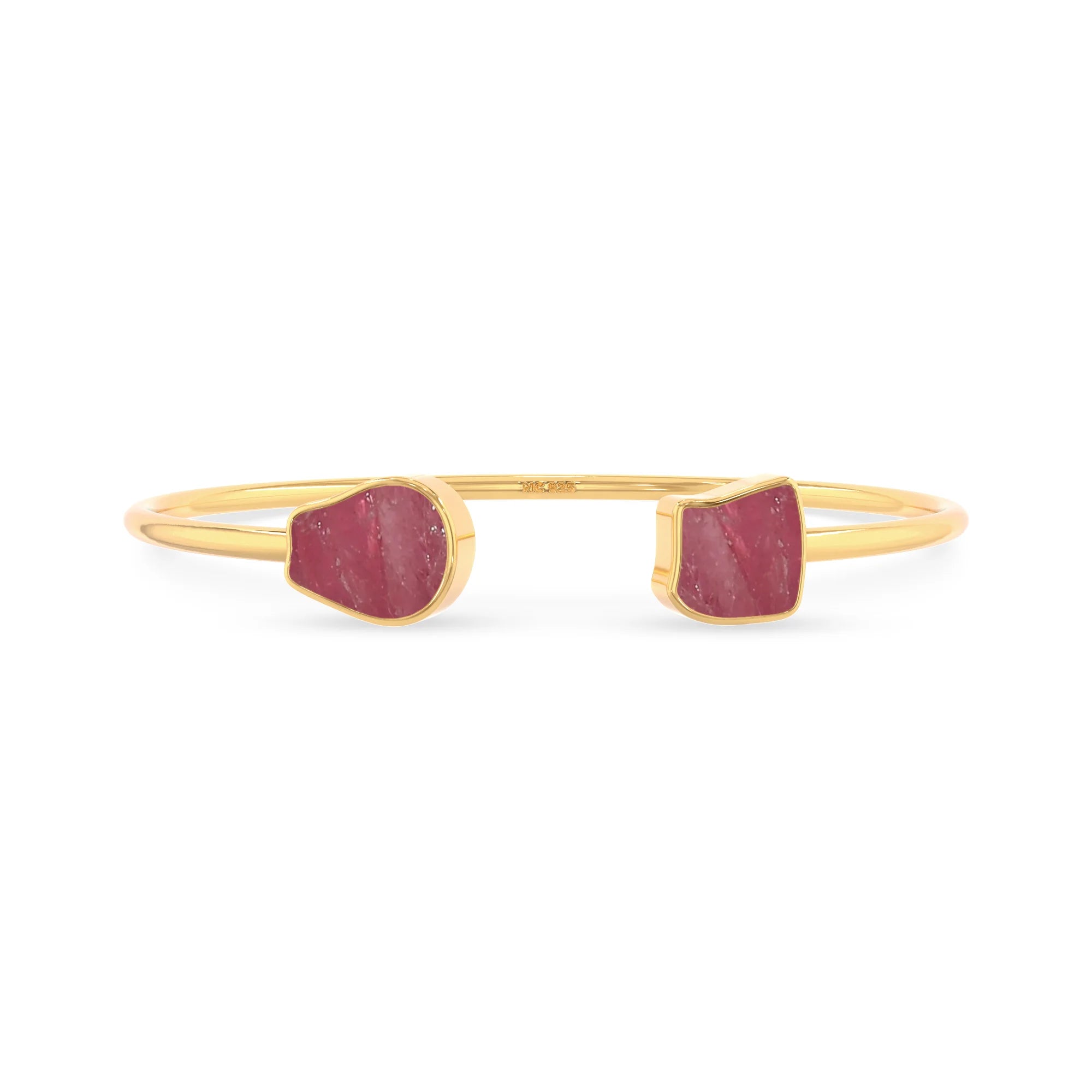 pink tourmaline twister bracelet