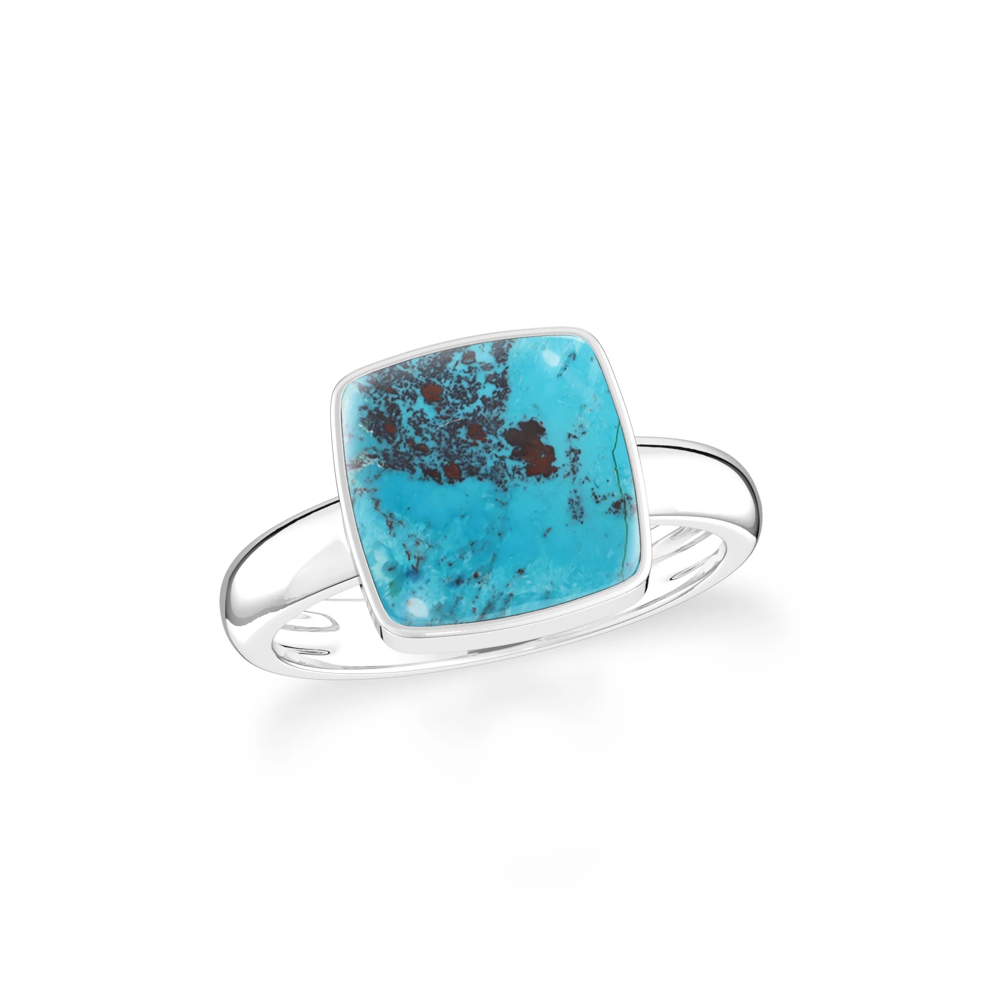 shattuckite bezel-set ring