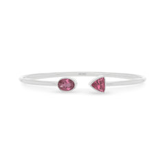 pink tourmaline cut bracelet