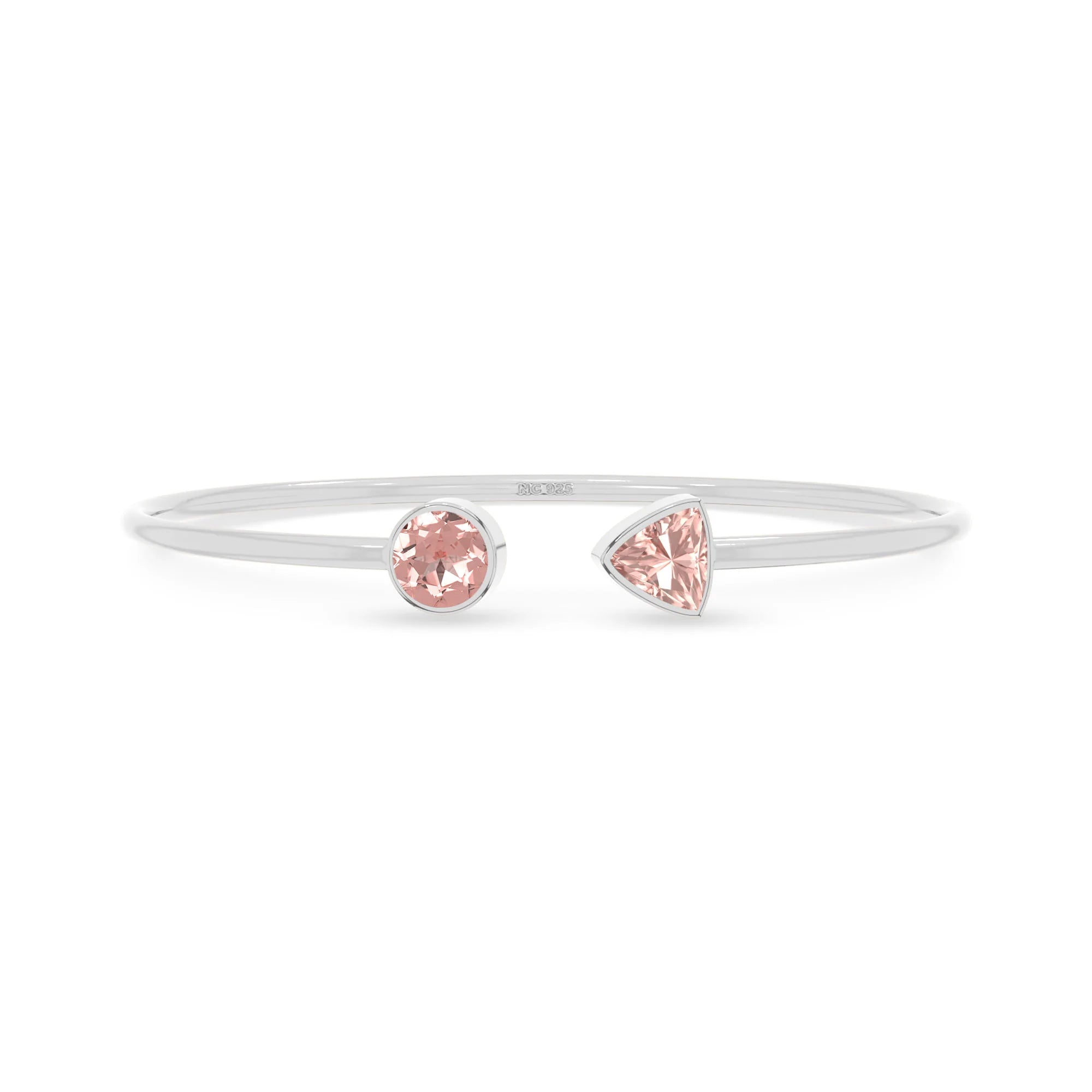 morganite cut bracelet