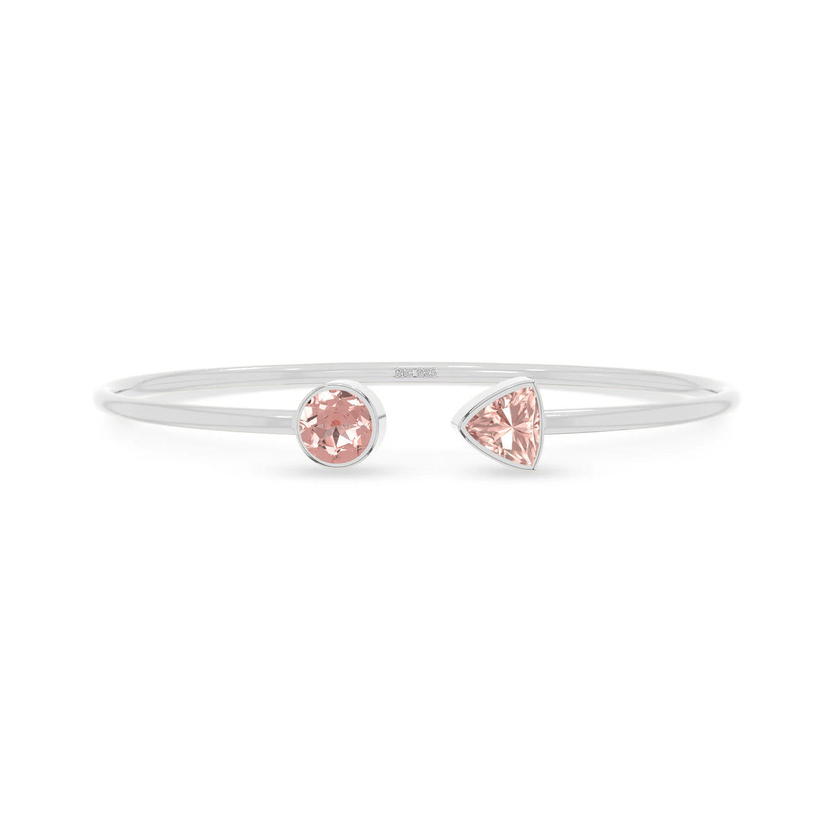 morganite cut bracelet