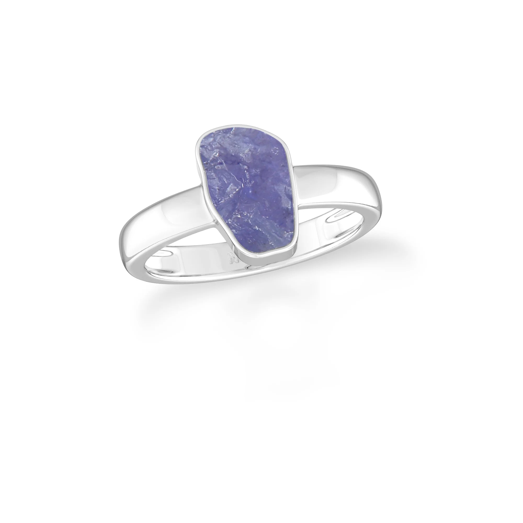 tanzanite bezel-set ring